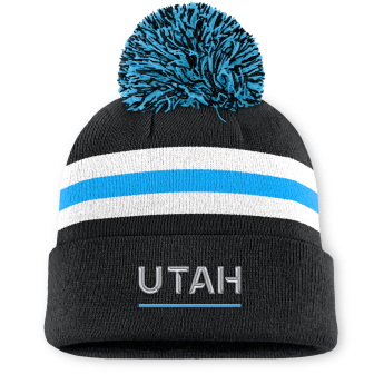 Utah Hockey Club pălărie de iarnă pentru damă Authentic Pro W/Cap Cuffed Pom Beanie