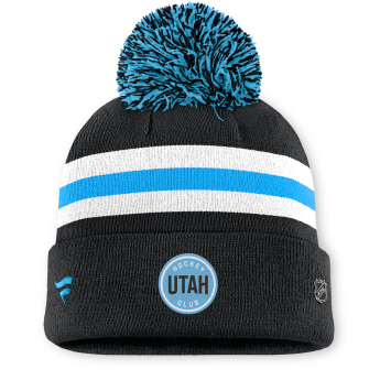 Utah Hockey Club pălărie de iarnă pentru damă Authentic Pro W/Cap Cuffed Pom Beanie