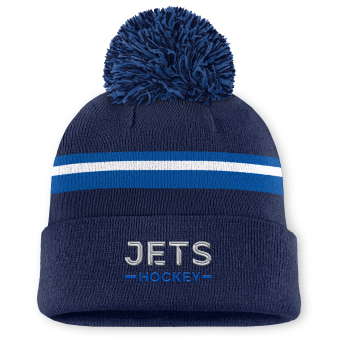 Winnipeg Jets pălărie de iarnă pentru damă Authentic Pro W/Cap Cuffed Pom Beanie