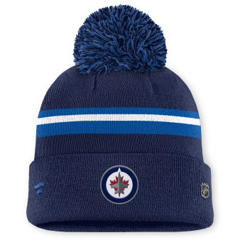 Winnipeg Jets pălărie de iarnă pentru damă Authentic Pro W/Cap Cuffed Pom Beanie