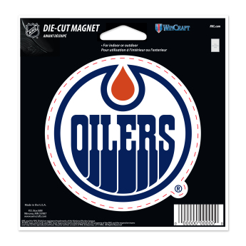 Edmonton Oilers magnet Die Cut