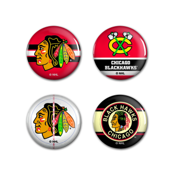 Chicago Blackhawks insignă Button 4 Pack