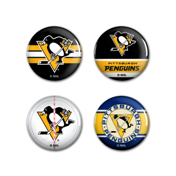 Pittsburgh Penguins insignă Button 4 Pack