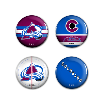 Colorado Avalanche insignă Button 4 Pack