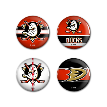 Anaheim Ducks insignă Button 4 Pack