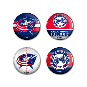 Columbus Blue Jackets insignă Button 4 Pack