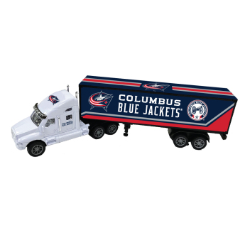 Columbus Blue Jackets camion 18-Wheeler Big Rig Truck White