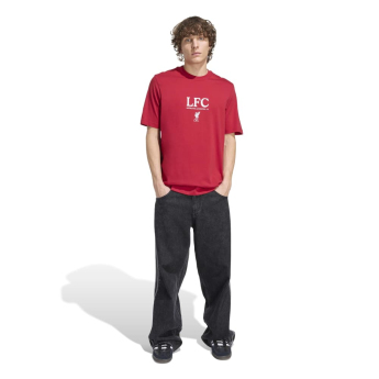 FC Liverpool tricou de bărbați SLab graphic red