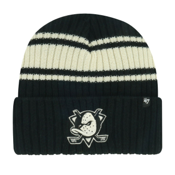 Anaheim Ducks căciulă de iarnă Harbor Stripe 47 Cuff Knit Black