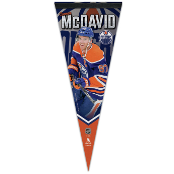 Edmonton Oilers drapel Connor McDavid Premium Pennant