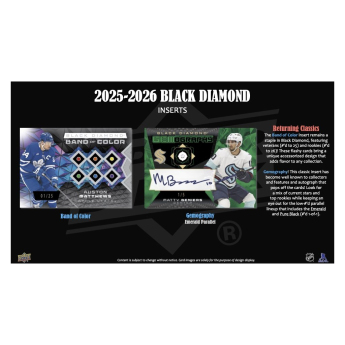 NHL cutii Cărți de hochei NHL 2025-26 Upper Deck Black Diamond Hockey Hobby Box