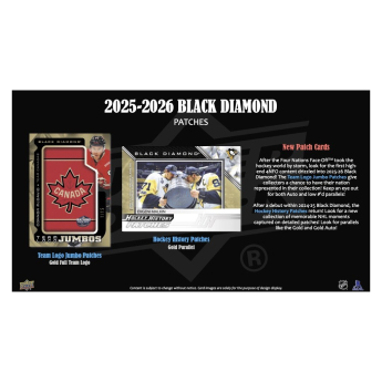 NHL cutii Cărți de hochei NHL 2025-26 Upper Deck Black Diamond Hockey Hobby Box
