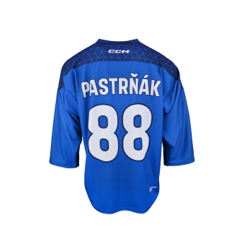 Echipa națională de hochei tricou de hochei Czech republic David Pastrňák 2025/2026 CCM Fandres replica blue
