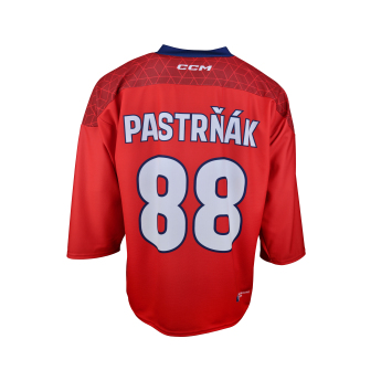 Echipa națională de hochei tricou de hochei Czech republic David Pastrňák 2025/2026 CCM Fandres replica red