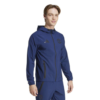 Manchester United geacă de bărbați cu glugă Vis Tech Travel navy