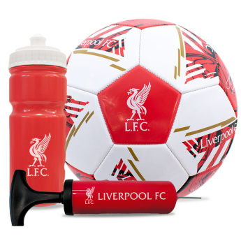 FC Liverpool set de fotbal water bottle - hand pump - size 5 ball
