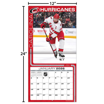 Carolina Hurricanes calendar 2026 Wall