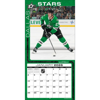Dallas Stars calendar 2026 Wall