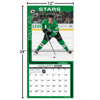 Dallas Stars calendar 2026 Wall