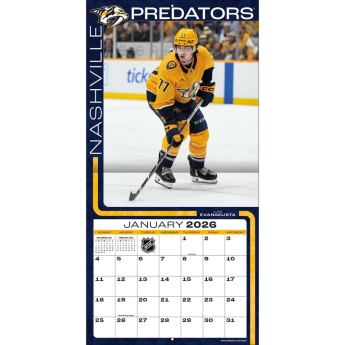 Nashville Predators calendar 2026 Wall