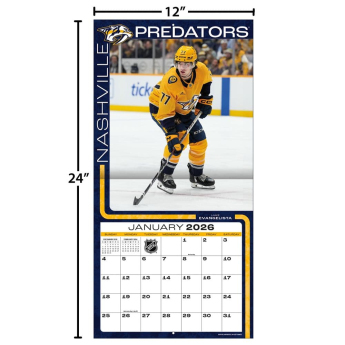 Nashville Predators calendar 2026 Wall