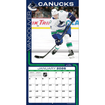 Vancouver Canucks calendar 2026 Wall