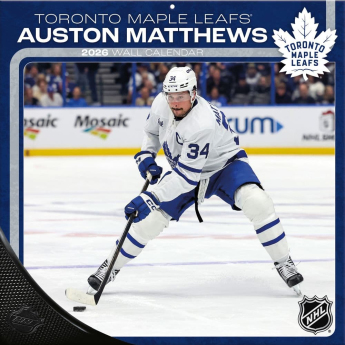 Toronto Maple Leafs calendar 2026 Wall Auston Matthews #34