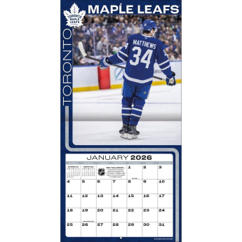 Toronto Maple Leafs calendar 2026 Wall Auston Matthews #34