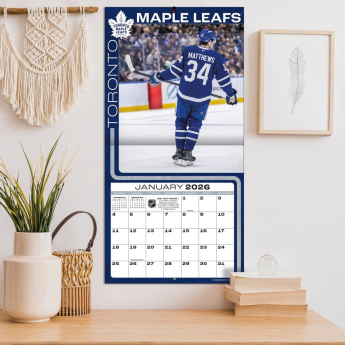 Toronto Maple Leafs calendar 2026 Wall Auston Matthews #34