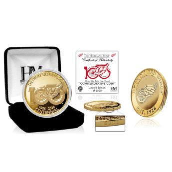 Detroit Red Wings monede de colecție 100th Anniversary Gold Coin