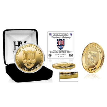 New York Rangers monede de colecție 100th Anniversary Gold Coin