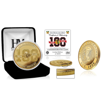Chicago Blackhawks monede de colecție 100th Anniversary Gold Coin