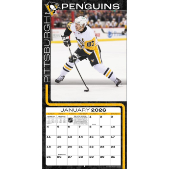 Pittsburgh Penguins calendar #87 Sidney Crosby 2026 Wall