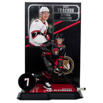 Ottawa Senators figurină Brady Tkachuk #7 SportsPicks Black Jersey