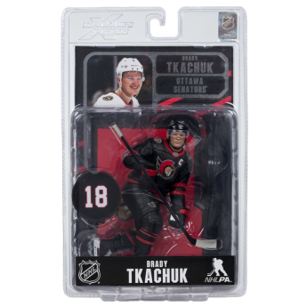Ottawa Senators figurină Brady Tkachuk #7 SportsPicks Black Jersey