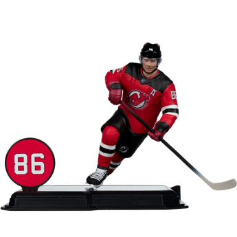 New Jersey Devils figurină Jack Hughes #7 SportsPicks Black Jersey