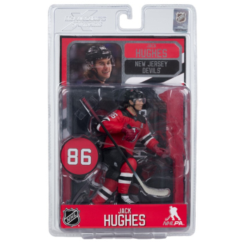 New Jersey Devils figurină Jack Hughes #7 SportsPicks Black Jersey