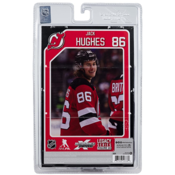 New Jersey Devils figurină Jack Hughes #7 SportsPicks Black Jersey
