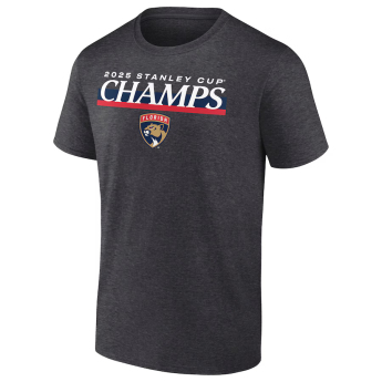 Florida Panthers tricou de bărbați 025 Stanley Cup Champions Give & Go Roster Heather Charcoal
