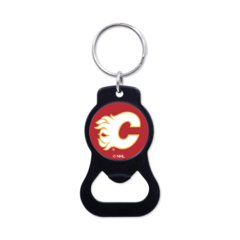 Calgary Flames pandantiv cu deschizător Black Ring