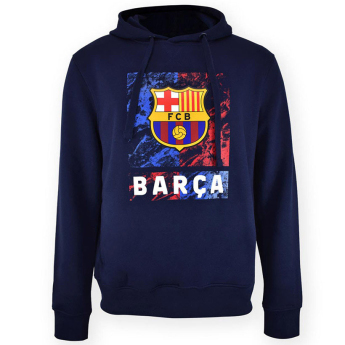 FC Barcelona hanorac de bărbați cu glugă Marble