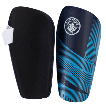 Manchester City apăratori de fotbal pentru copii Fuse Shin Pads Youths 10 to 12 years