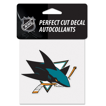 San Jose Sharks abțibild Perfect Cut Color Decal