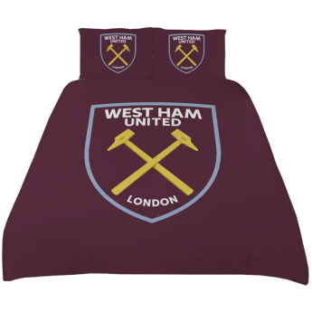 West Ham United cearșaf pentru pat dublu Crest Double