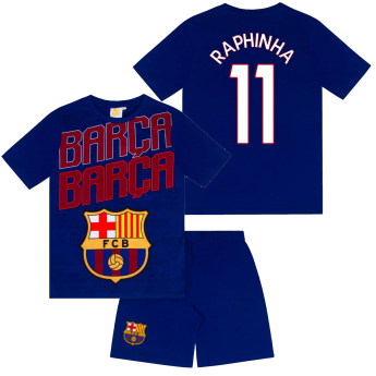 FC Barcelona pijamale de copii Short Raphinha
