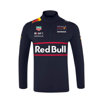 Red Bull Racing hanorac de bărbați 1/4 Zip official Teamline Replica navy F1 Team 2025