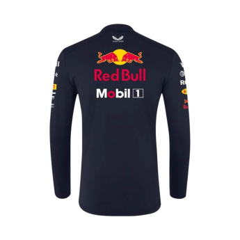 Red Bull Racing hanorac de bărbați 1/4 Zip official Teamline Replica navy F1 Team 2025