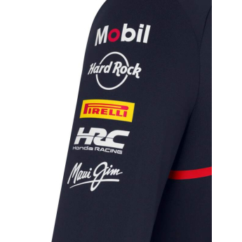 Red Bull Racing hanorac de bărbați 1/4 Zip official Teamline Replica navy F1 Team 2025