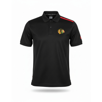 Chicago Blackhawks tricou polo Authentic Rinkside Performance black