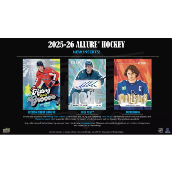 NHL cutii Cărți de hochei NHL 2025-26 Upper Deck Allure Blaster Box